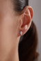 Heliophilia Silver Pendientes de Plata de Ley 925 con Circón